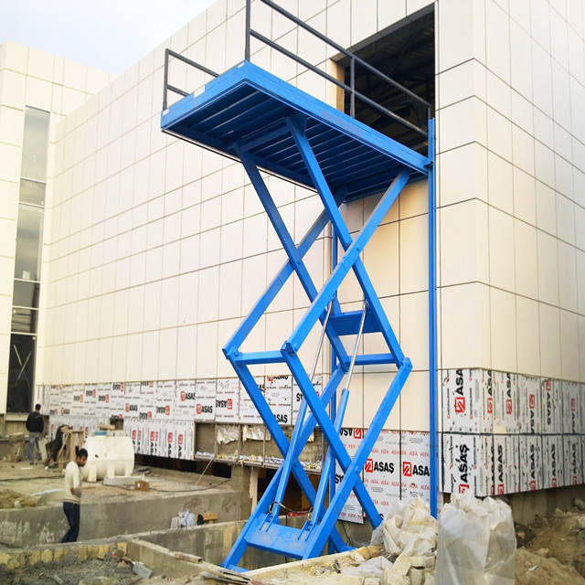 Elevador de tijera estacionario de 3 toneladas y 3 m para almacén